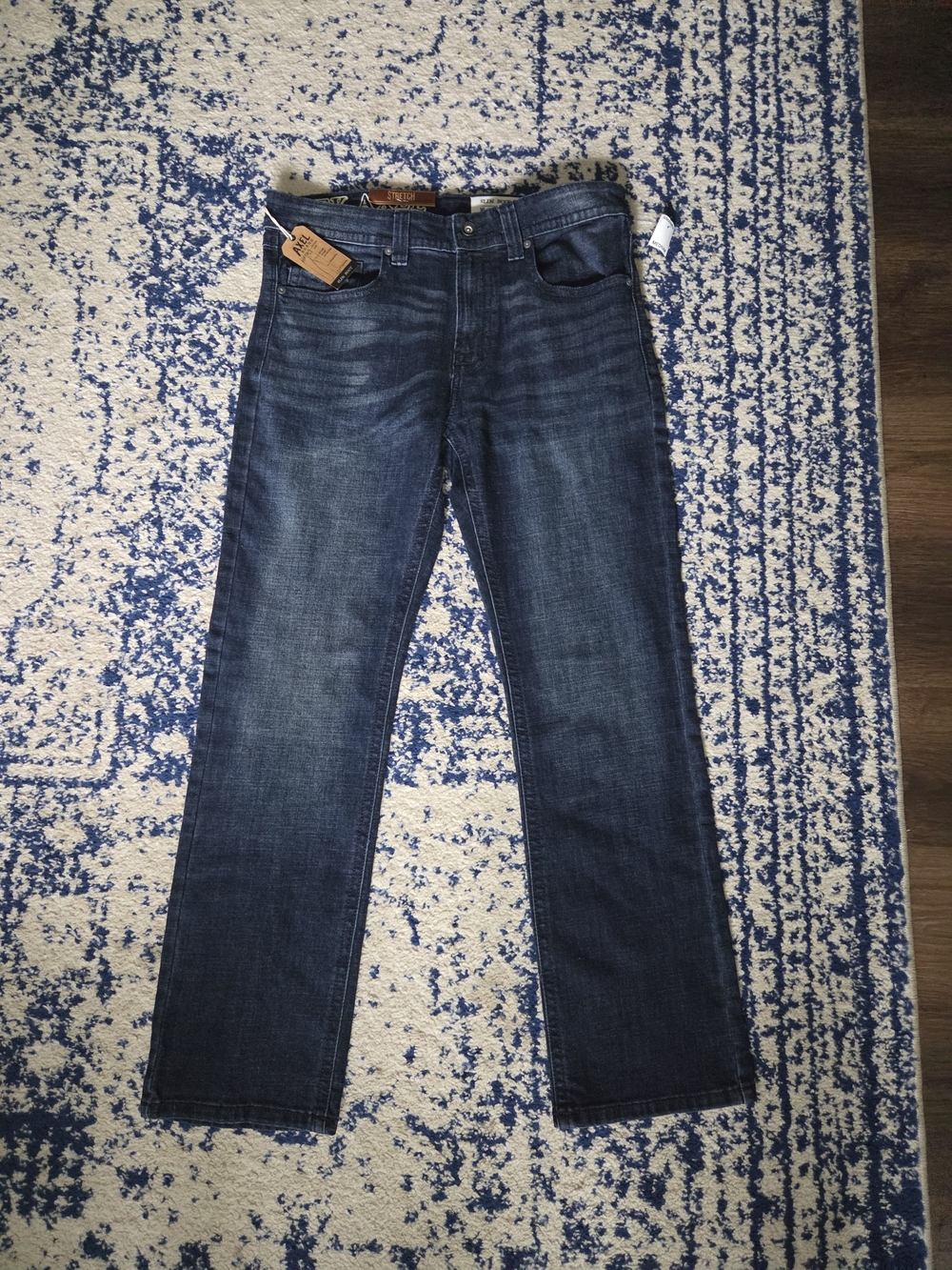 Men's Slim Boot Jeans in Deep Indigo Wash